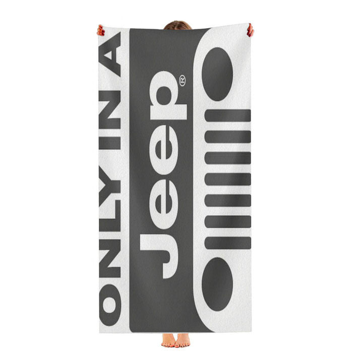 Classic Jeep Wrangler Logo Soft Luxury Bathroom Towels