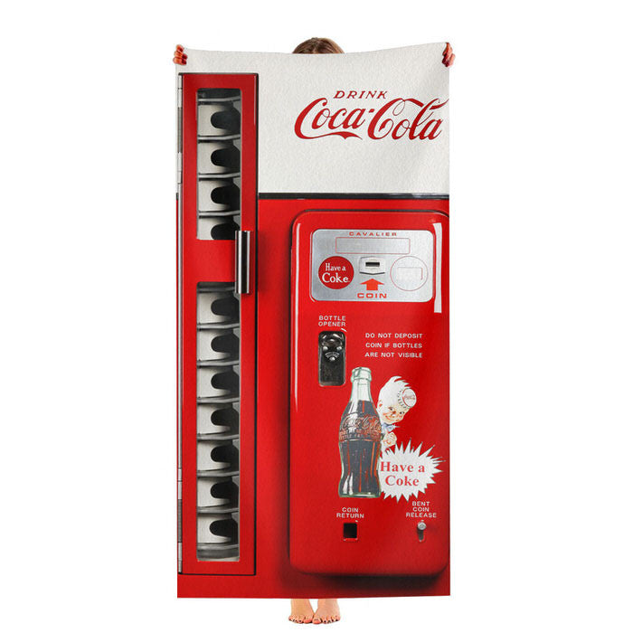 Cocacola Machine Soft Luxury Bathroom Towels