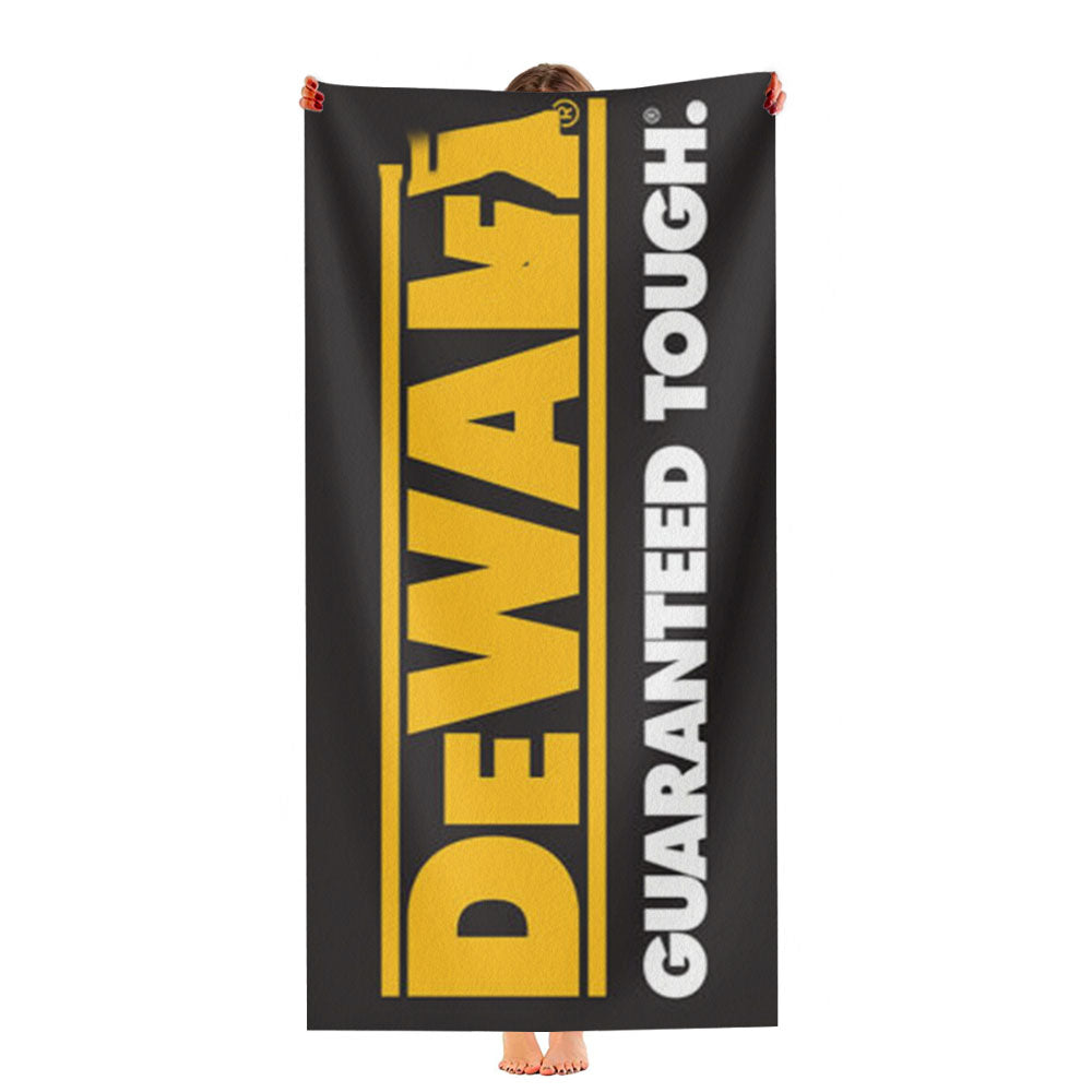 Dewalt Guaranteed Tough Logo Ultra-Soft Luxury Bathroom Towels