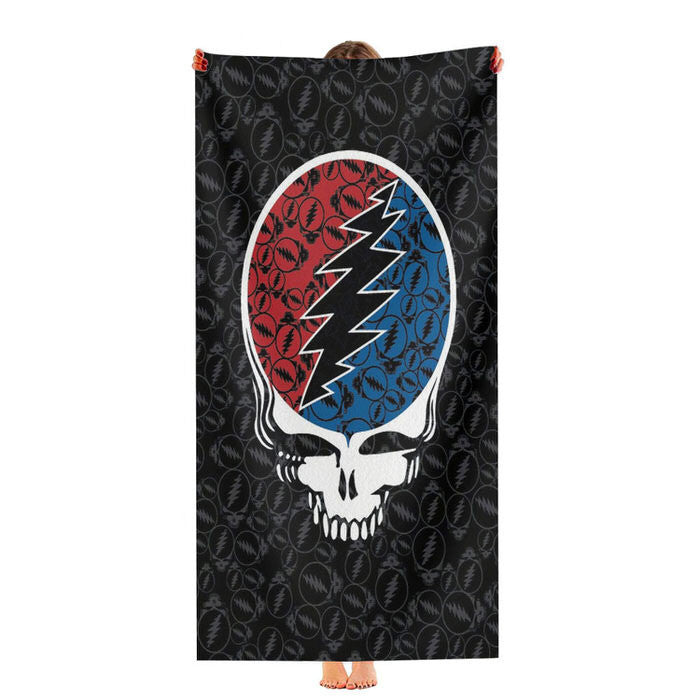 Grateful Dead Face Soft Luxury Bathroom Towels