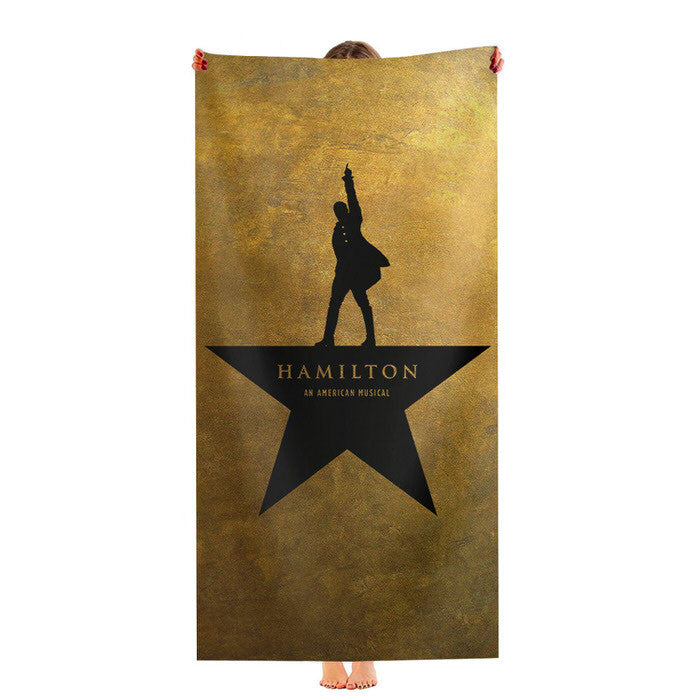 Hamilton The Musical Golden Soft Luxury Bathroom Towels