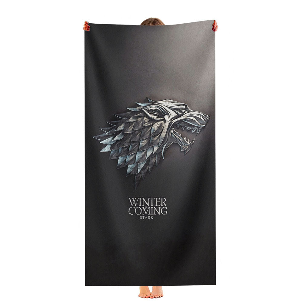 House Stark Winter Is Coming Stark Ultra-Soft Luxury Bathroom Towels