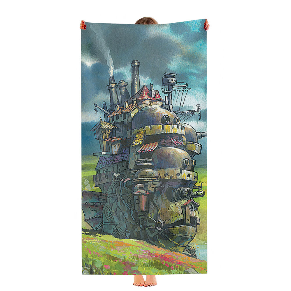 Howl'S Moving Castle Ultra-Soft Luxury Bathroom Towels