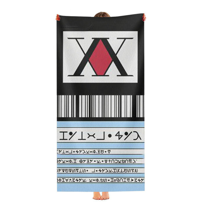 Hunter X Hunter License Card Soft Luxury Bathroom Towels