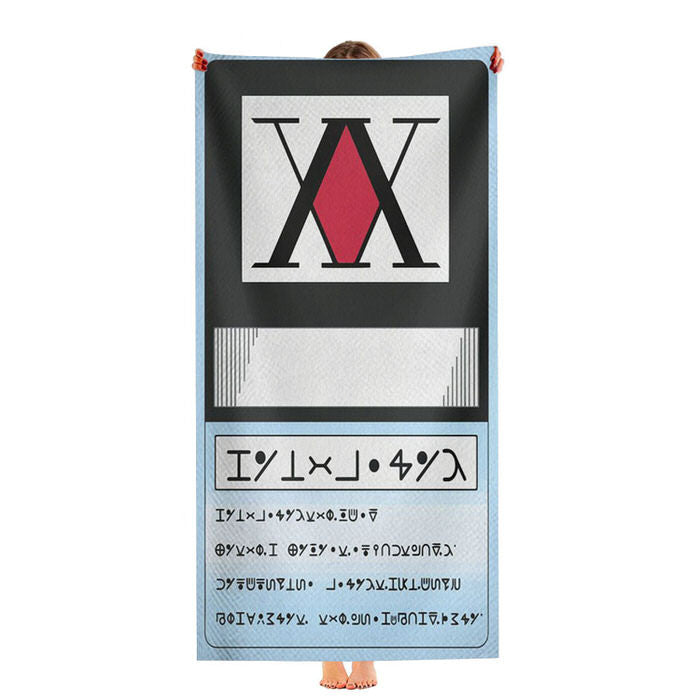 Hunter X Hunter License Wallet Soft Luxury Bathroom Towels