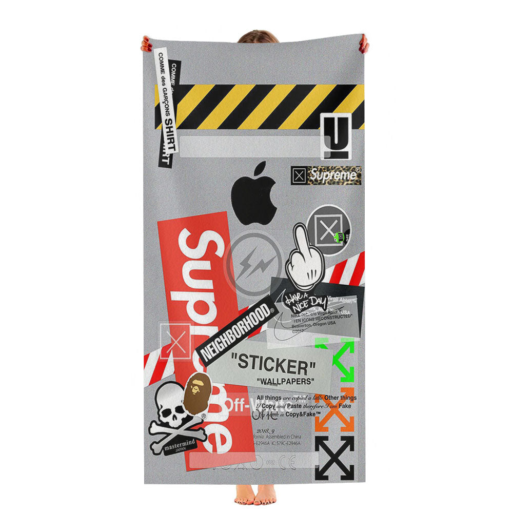 Hypebeast Sticker Ultra-Soft Luxury Bathroom Towels