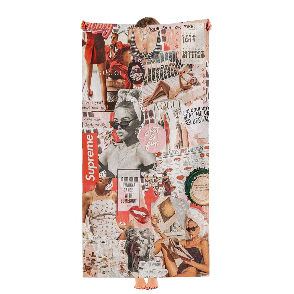 Hypebeast Sticker Col Ultra-Soft Luxury Bathroom Towels