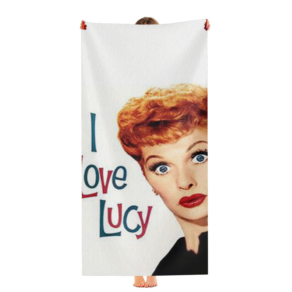 I Love Lucy Shock Face Ultra-Soft Luxury Bathroom Towels
