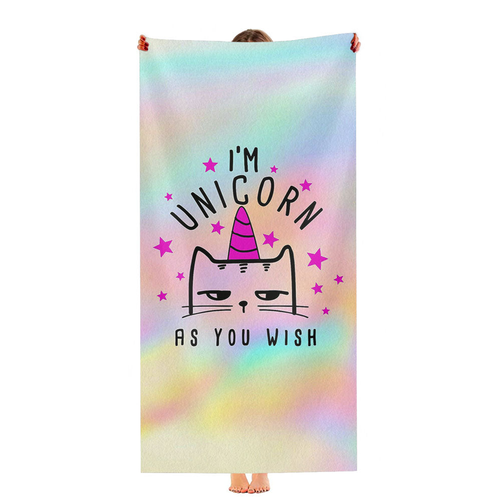 I'M Unicorn As You Wish Ultra-Soft Luxury Bathroom Towels