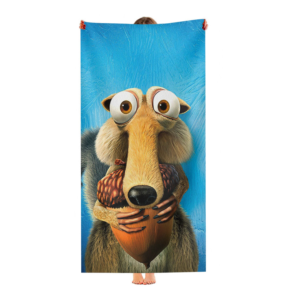 Ice Age A Mammoth Christmas Scrat Ultra-Soft Luxury Bathroom Towels