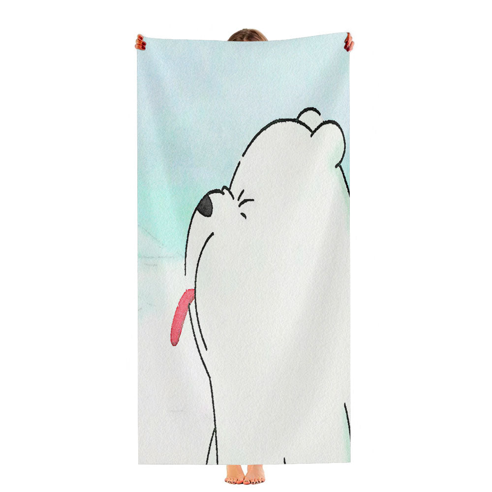 Ice Bear We Bare Bears Polar Escandalosos Ultra-Soft Luxury Bathroom Towels