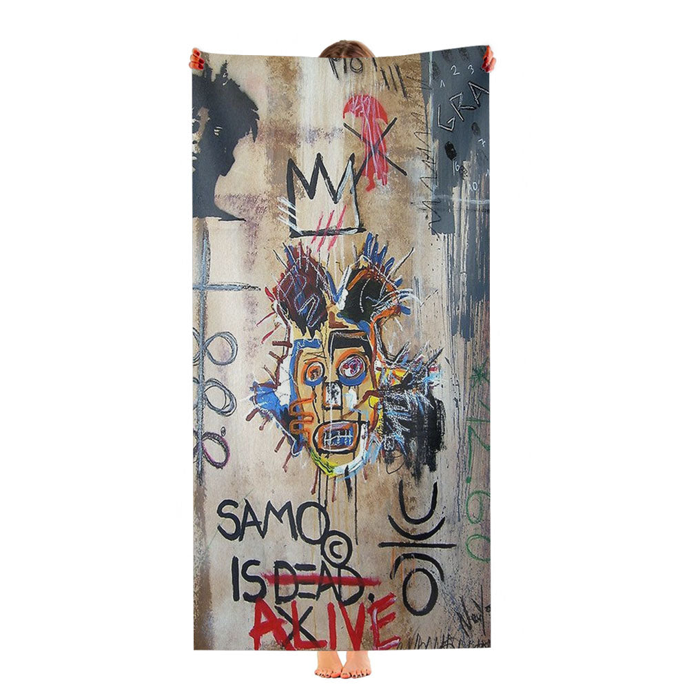 In Memory Of Jean Michel Basquiat Show Ultra-Soft Luxury Bathroom Towels