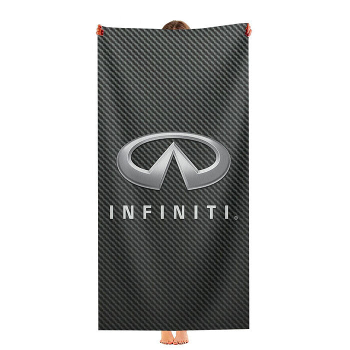 Infiniti Logo Carbon Fiber Soft Luxury Bathroom Towels