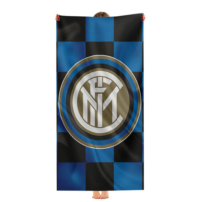 Inter Milan Logo Flag Wallpaper Soft Luxury Bathroom Towels