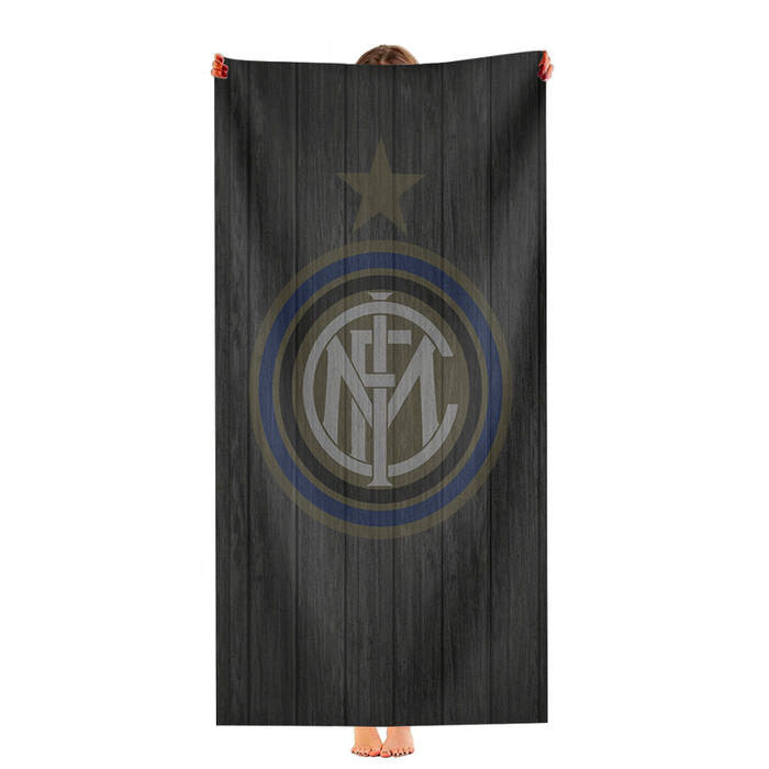 Inter Milan Wood Logo Soft Luxury Bathroom Towels