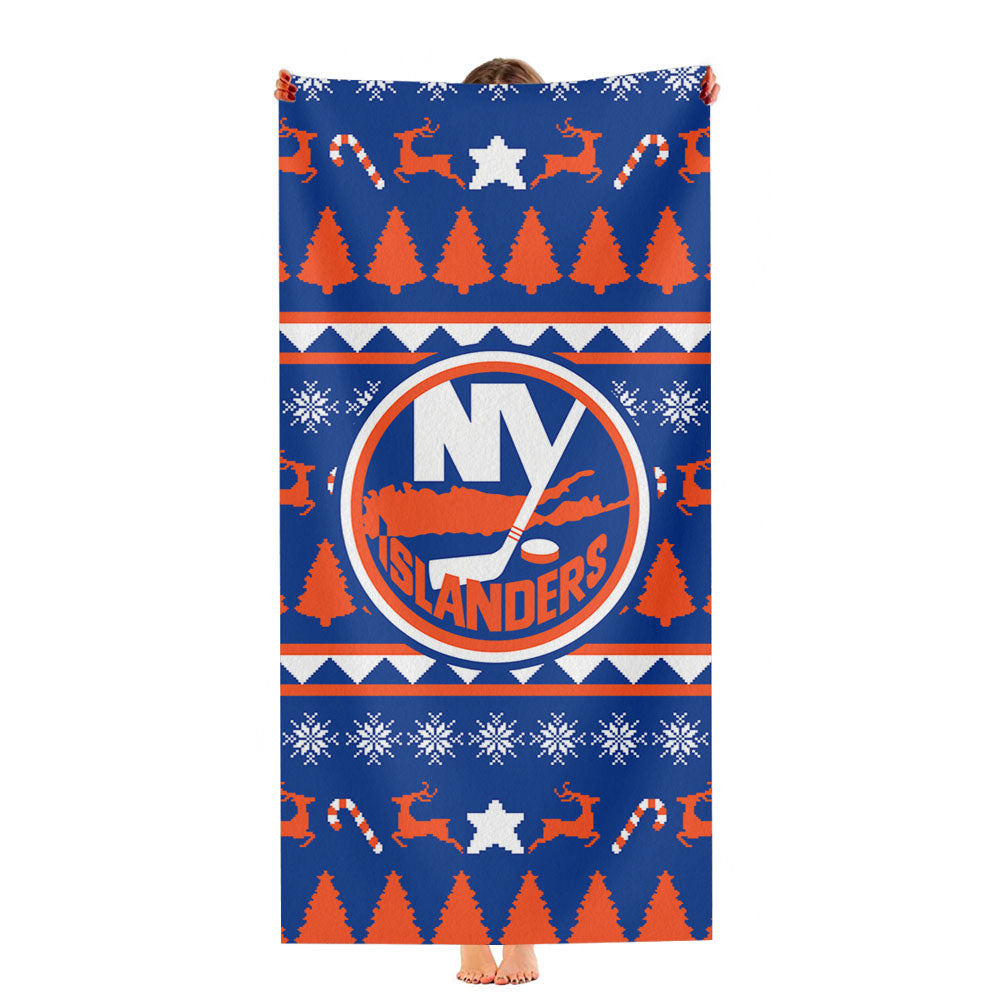 Islanders Christmas Sweater Ultra-Soft Luxury Bathroom Towels