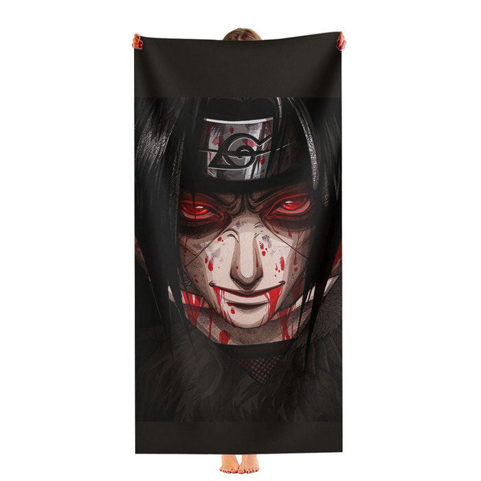Itachi Uchiha Soft Luxury Bathroom Towels