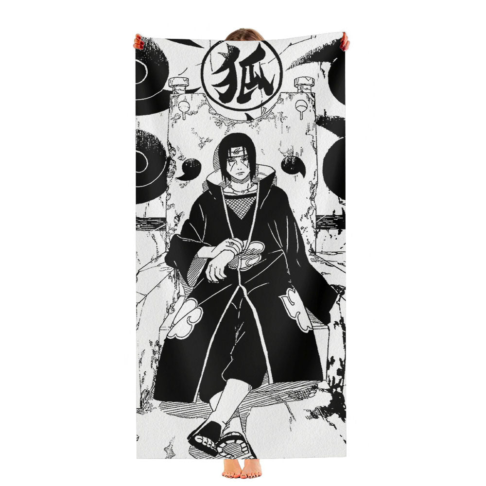 Itachi Uchiha Manga Ultra-Soft Luxury Bathroom Towels
