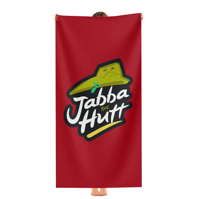 Jabba The Hut Pizza Soft Luxury Bathroom Towels