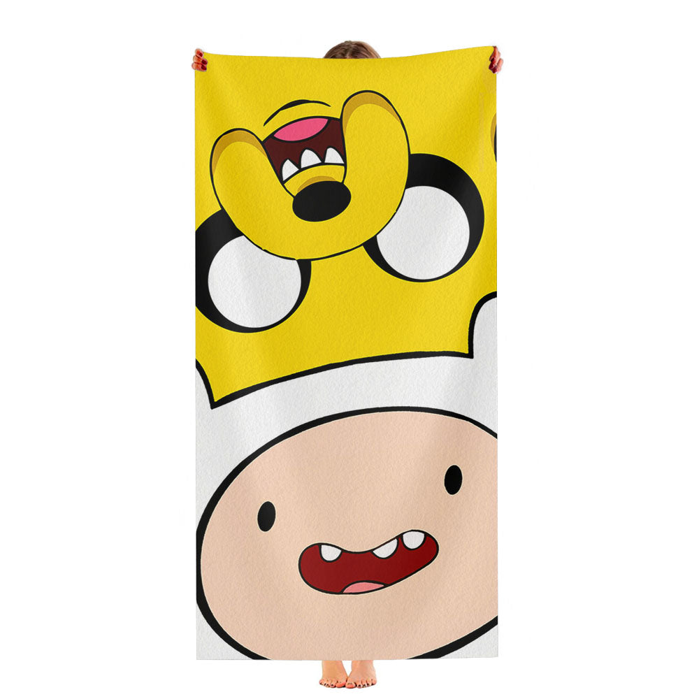 Jake And Finn Adventure Time Ultra-Soft Luxury Bathroom Towels