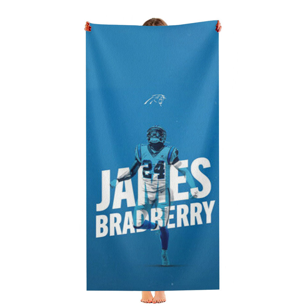 James Bradberry Carolina Panthers Ultra-Soft Luxury Bathroom Towels