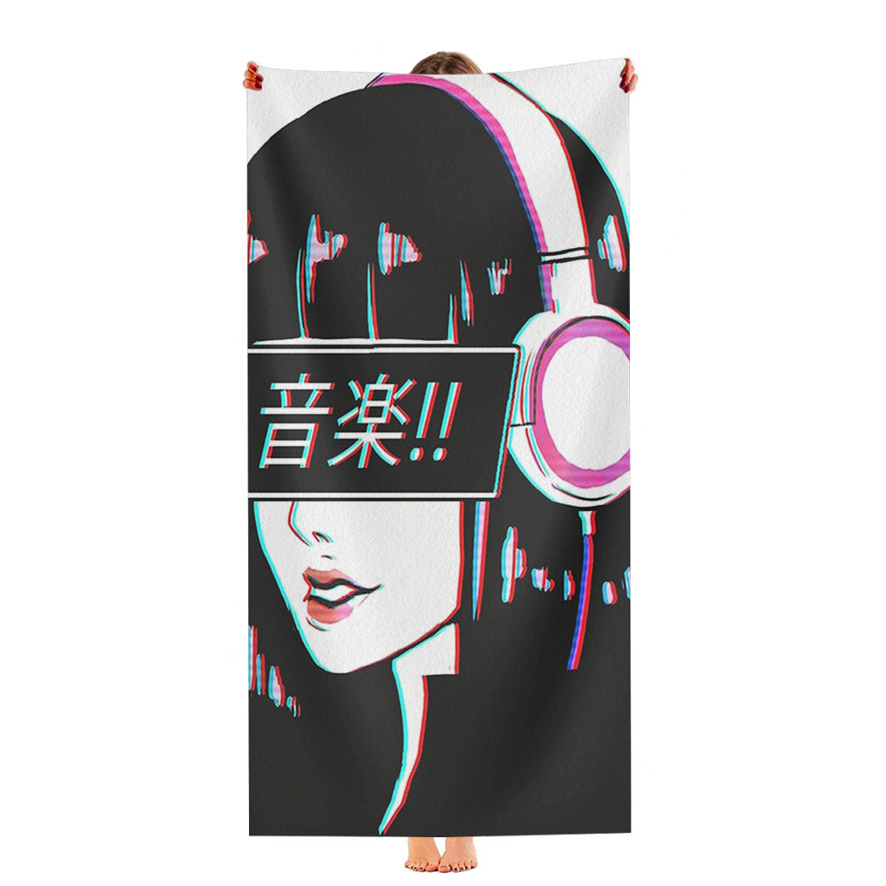 Japan Girl Walkman Ultra-Soft Luxury Bathroom Towels
