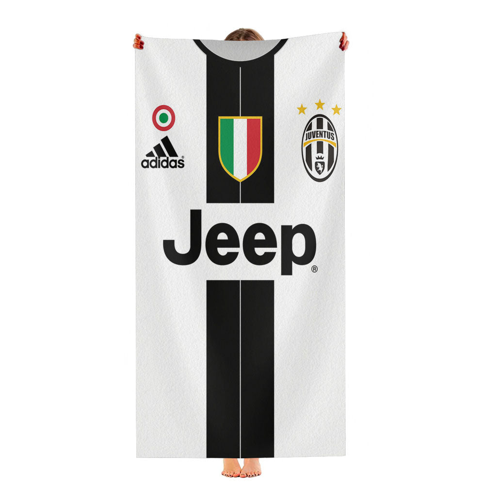 Jeep Juventus Jersey Uniform Ultra-Soft Luxury Bathroom Towels