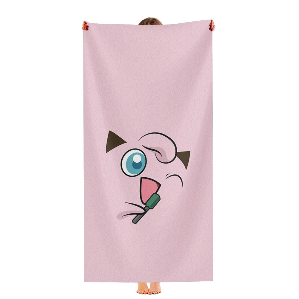 Jigglypuff Pokemon Ultra-Soft Luxury Bathroom Towels