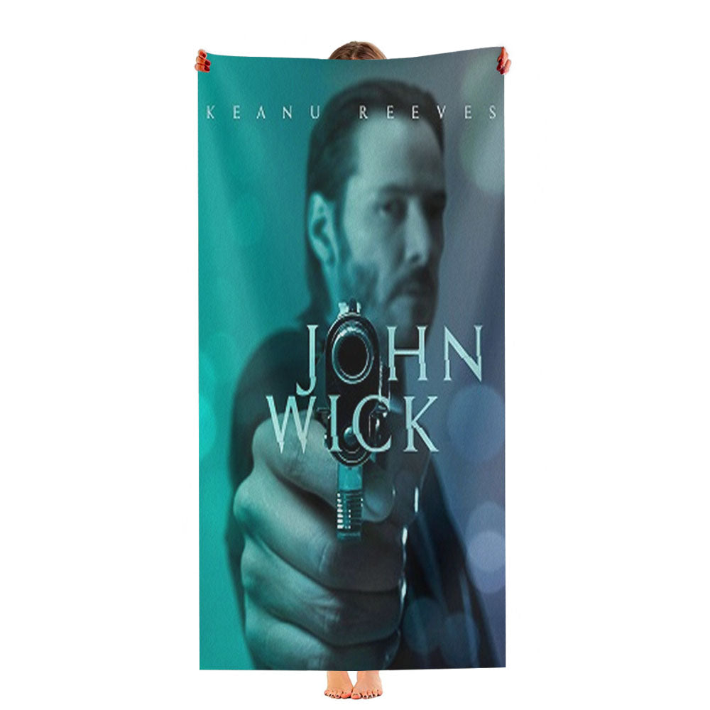 John Wick Keanu Reeves Ultra-Soft Luxury Bathroom Towels