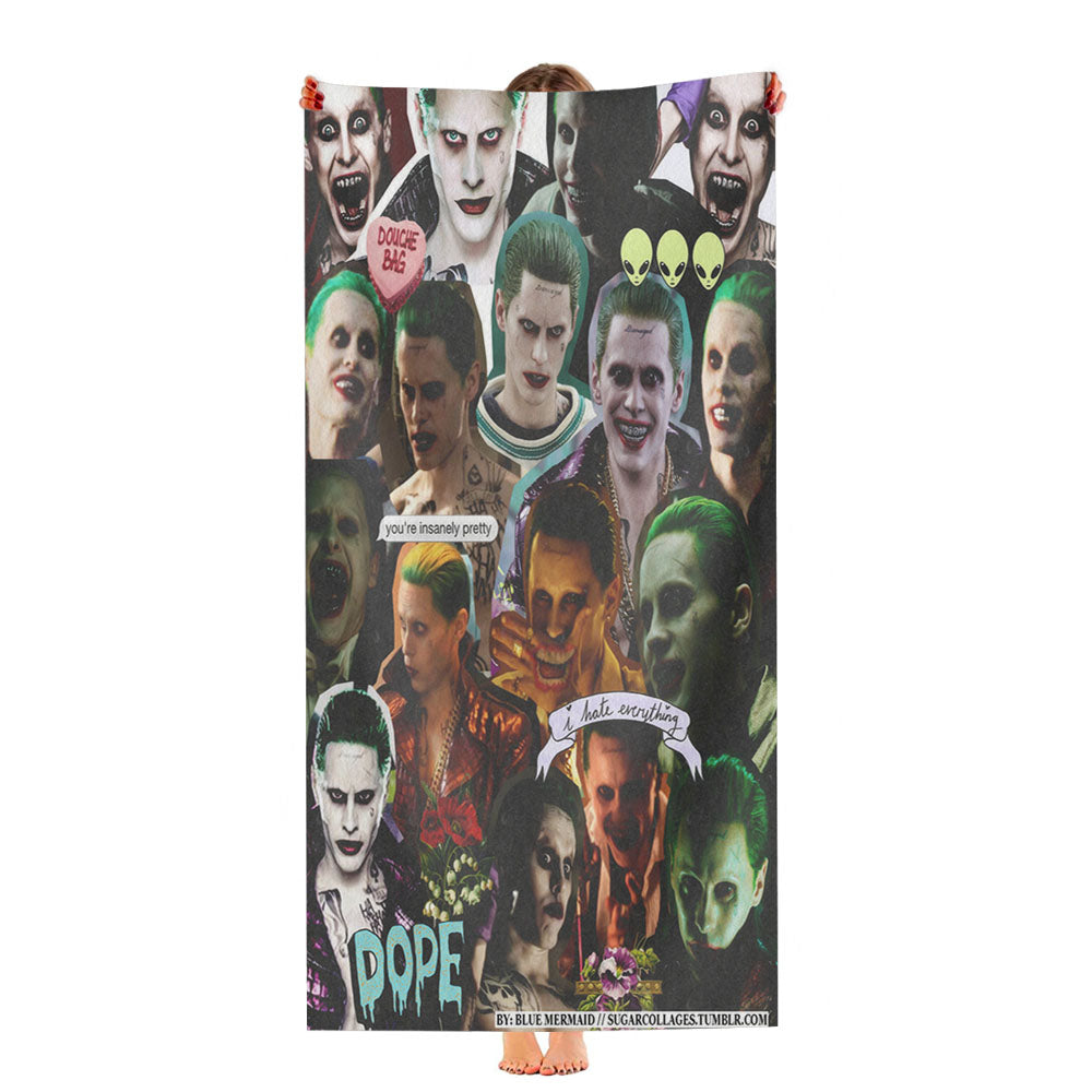 Joker Photo Collage Ultra-Soft Luxury Bathroom Towels