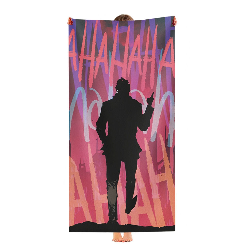 Joker Quote Hahaha Ultra-Soft Luxury Bathroom Towels