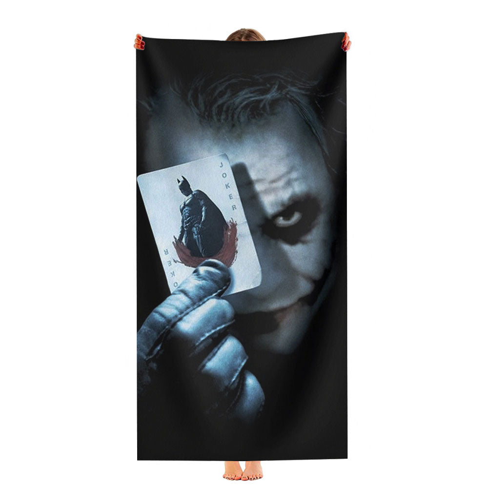 Joker With Playing Card Batman Ultra-Soft Luxury Bathroom Towels