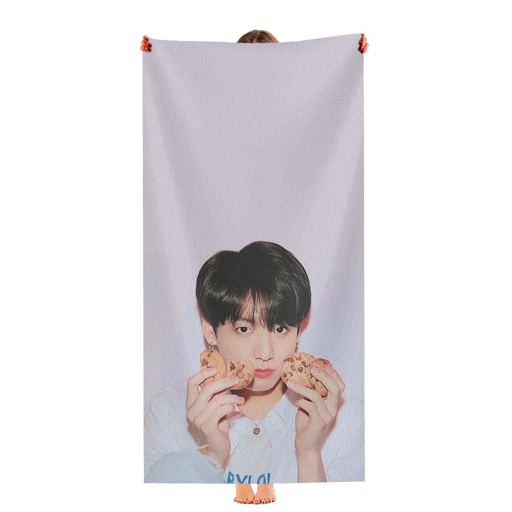 Jungkook Kookie Cookies Ultra-Soft Luxury Bathroom Towels