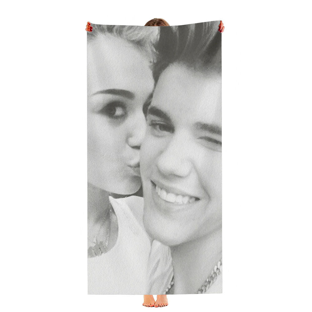 Justin Bieber And Miley Cyrus Ultra-Soft Luxury Bathroom Towels