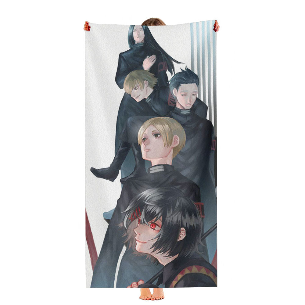 Juuzou Suzuya Squad Tokyo Ghoul Artwork Ultra-Soft Luxury Bathroom Towels