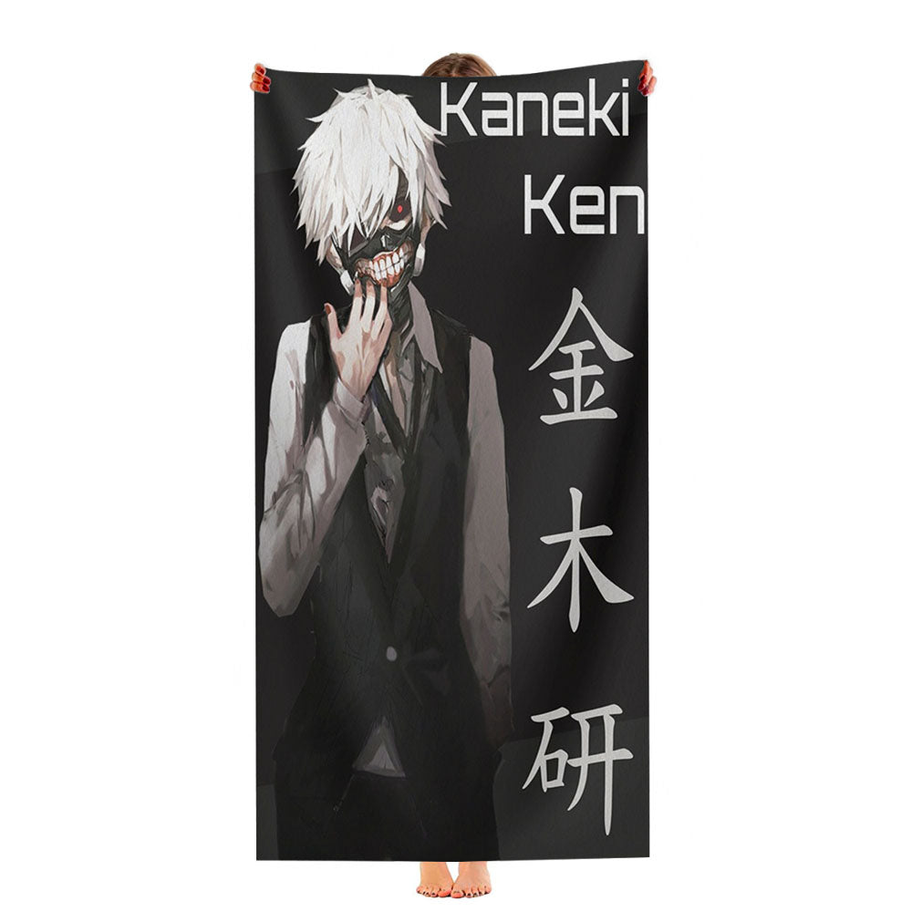Kaneki Ken Character Tokyo Ghoul Anime Ultra-Soft Luxury Bathroom Towels