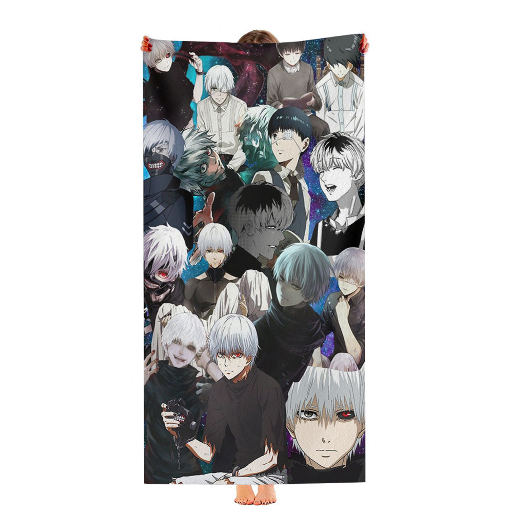 Kaneki Tokyo Ghoul Collage Ultra-Soft Luxury Bathroom Towels