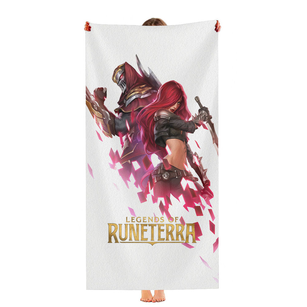 Katarina Zed Lol Legends Of Runeterra Ultra-Soft Luxury Bathroom Towels