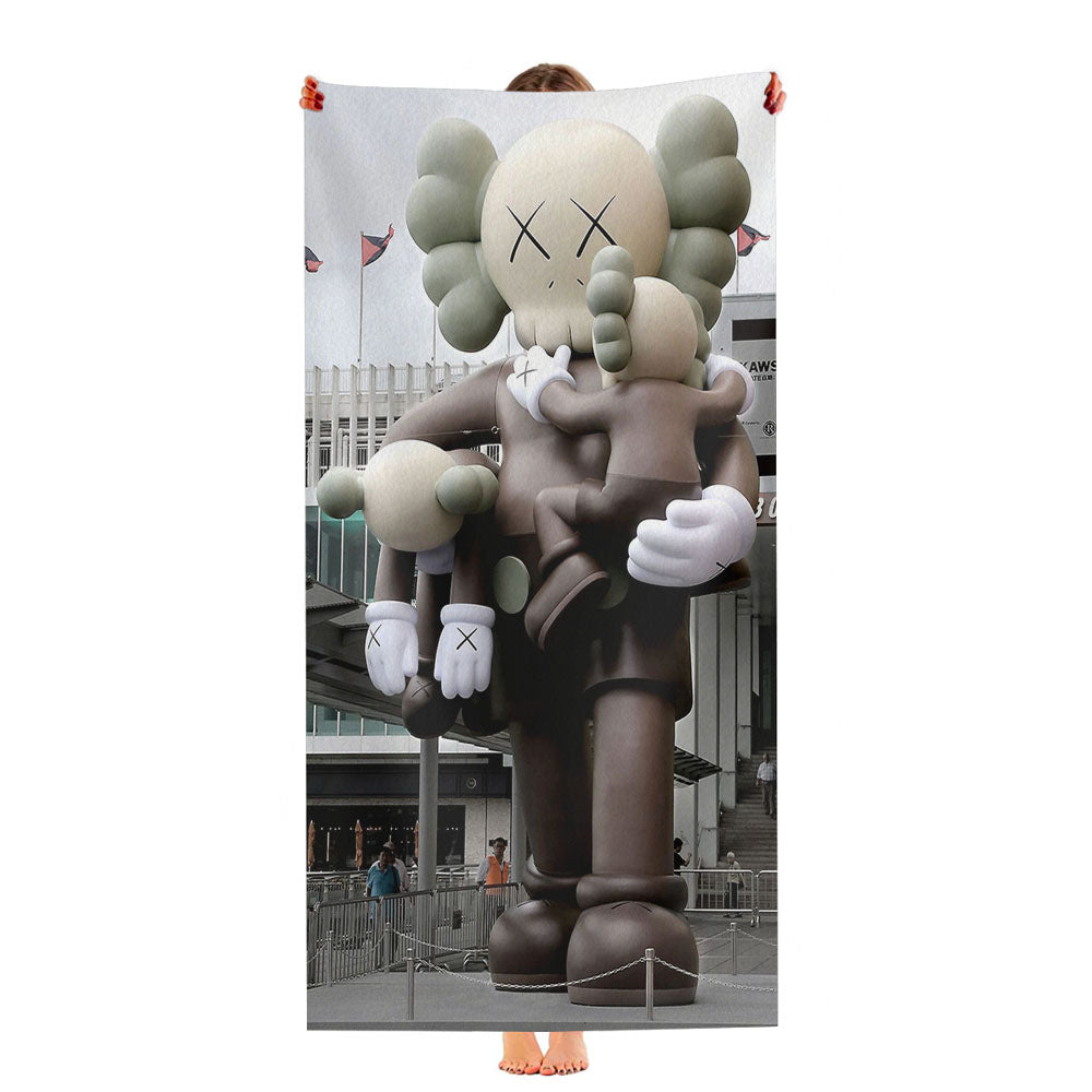 Kaws Clean Slate Harbour City Miniatur Ultra-Soft Luxury Bathroom Towels
