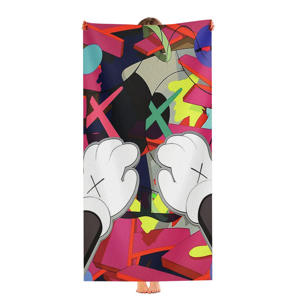 Kaws Paws Ultra-Soft Luxury Bathroom Towels