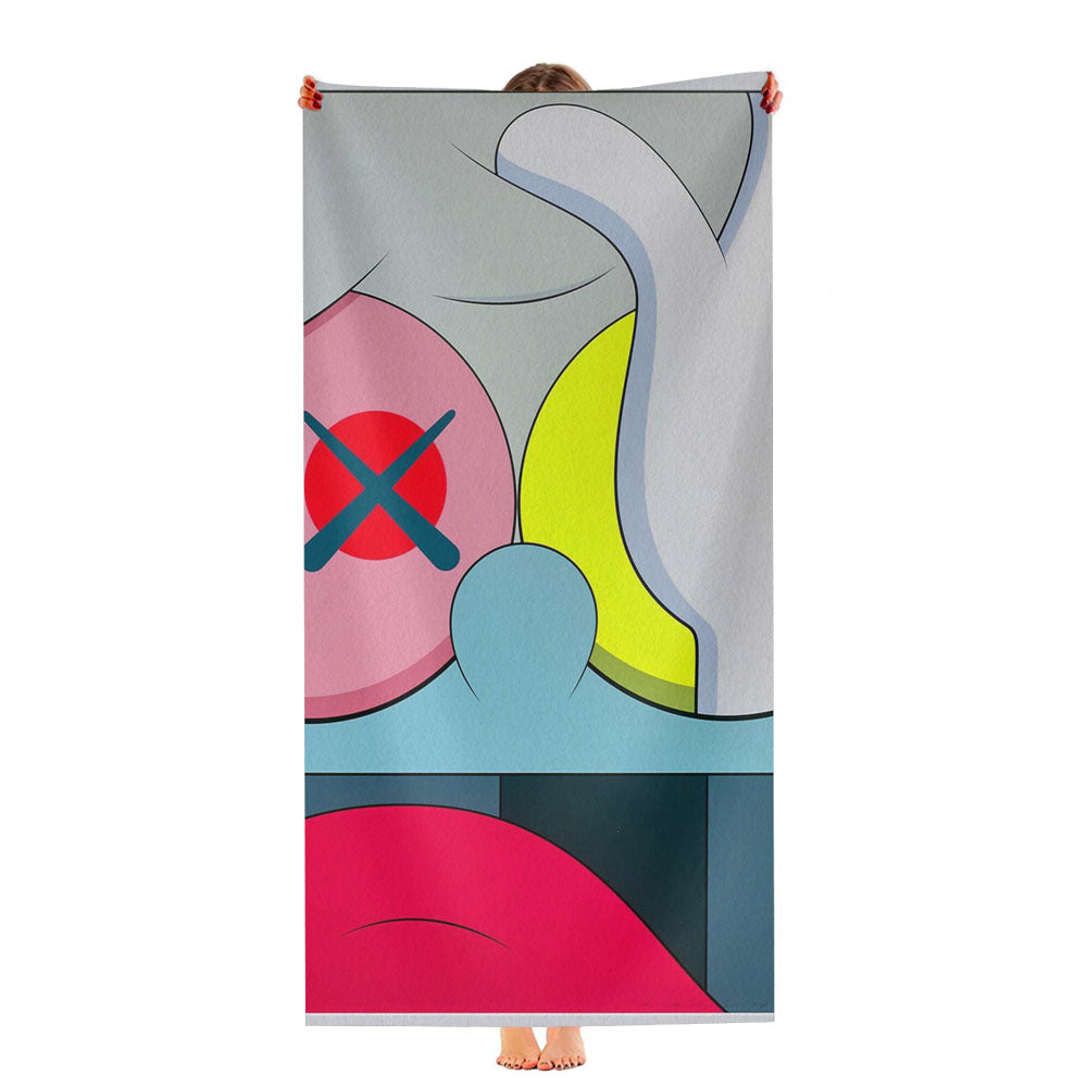 Kaws Pop Art Ultra-Soft Luxury Bathroom Towels