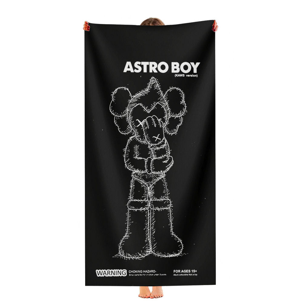 Kaws X Astro Boy Cartoon Ultra-Soft Luxury Bathroom Towels