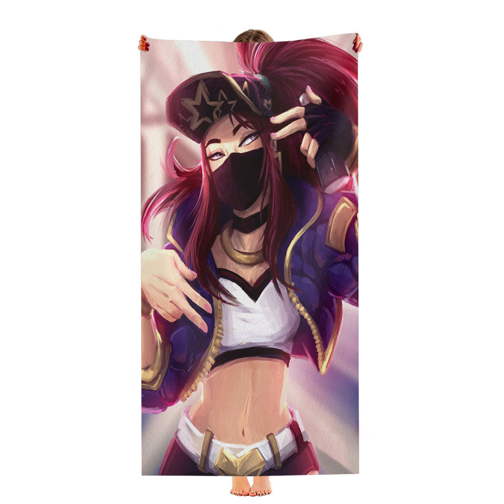 Kda Akali League Of Legends Ultra-Soft Luxury Bathroom Towels