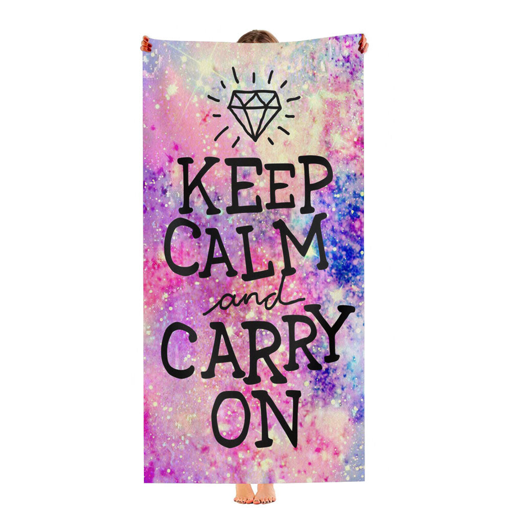 Keep Calm And Carry On August Ultra-Soft Luxury Bathroom Towels