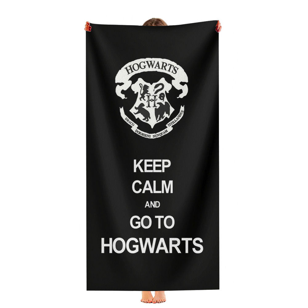 Keep Calm And Go To Hogwarts Ultra-Soft Luxury Bathroom Towels