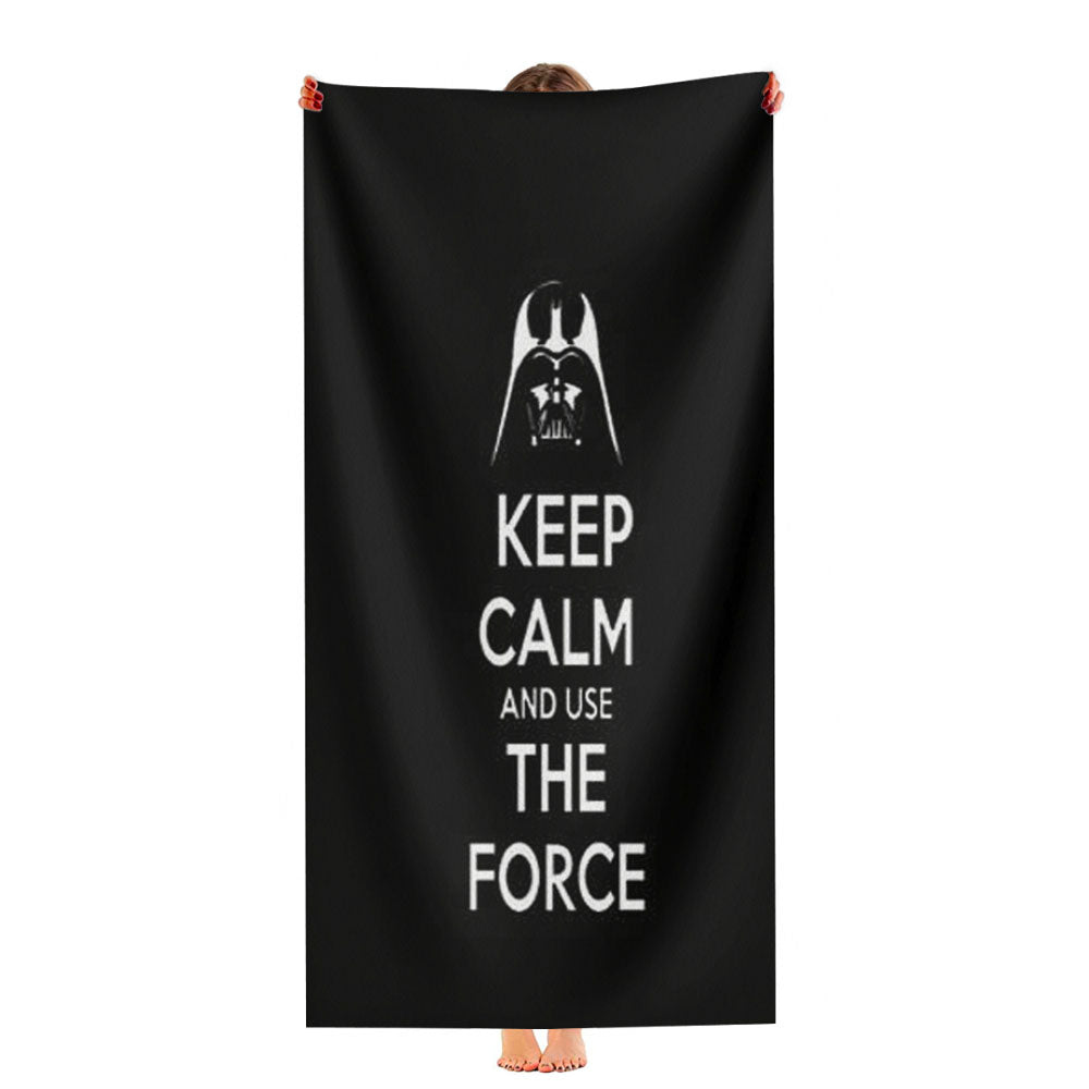 Keep Calm Use The Force Ultra-Soft Luxury Bathroom Towels