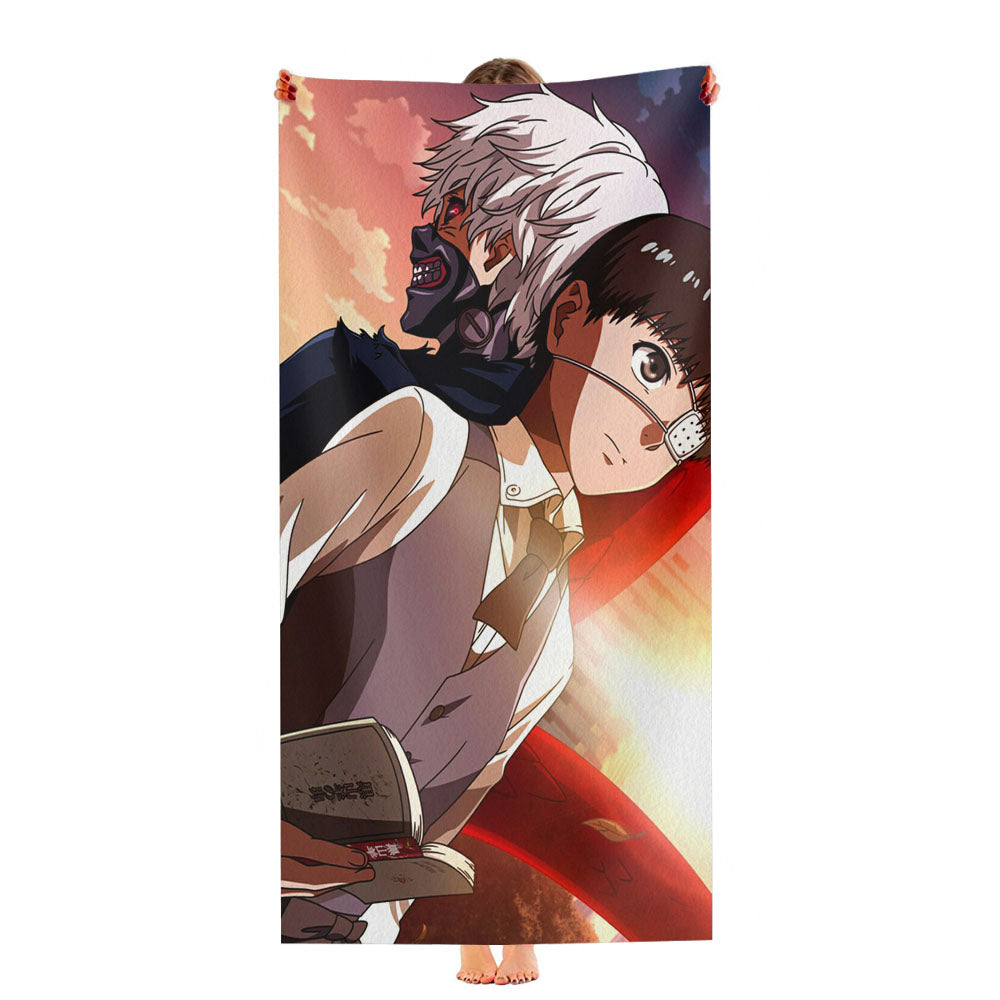 Ken Kaneki Tokyo Ghoul Sunset Ultra-Soft Luxury Bathroom Towels
