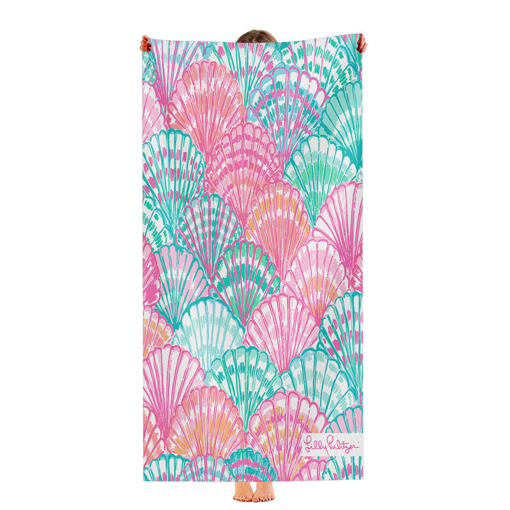 Lilly Pulitzer Oh Shello Ultra-Soft Luxury Bathroom Towels
