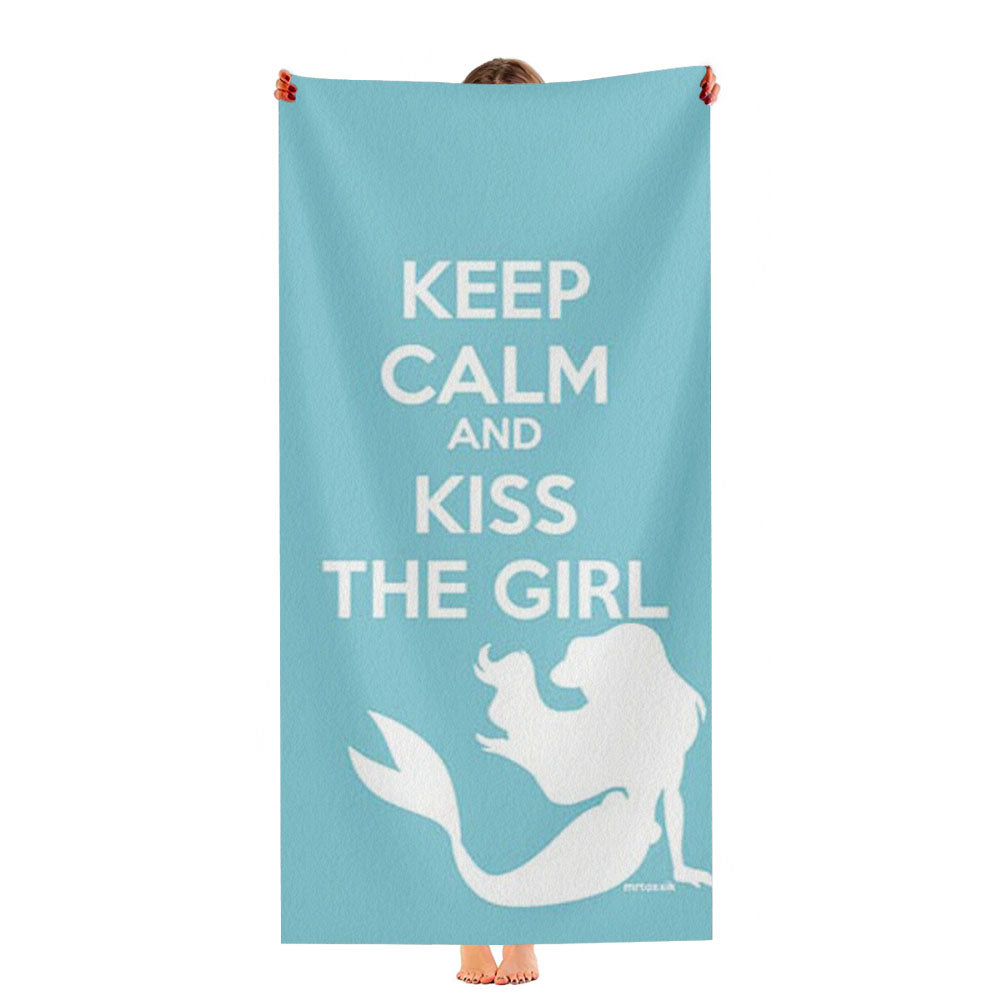 Little Mermaid Keep Calm Ultra-Soft Luxury Bathroom Towels