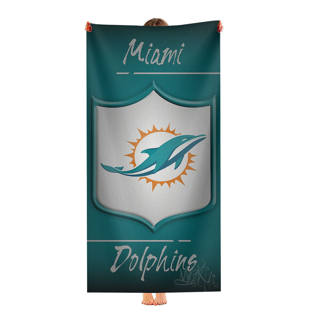 Miami Dolphins, Afc, Charles Harris Ultra-Soft Luxury Bathroom Towels